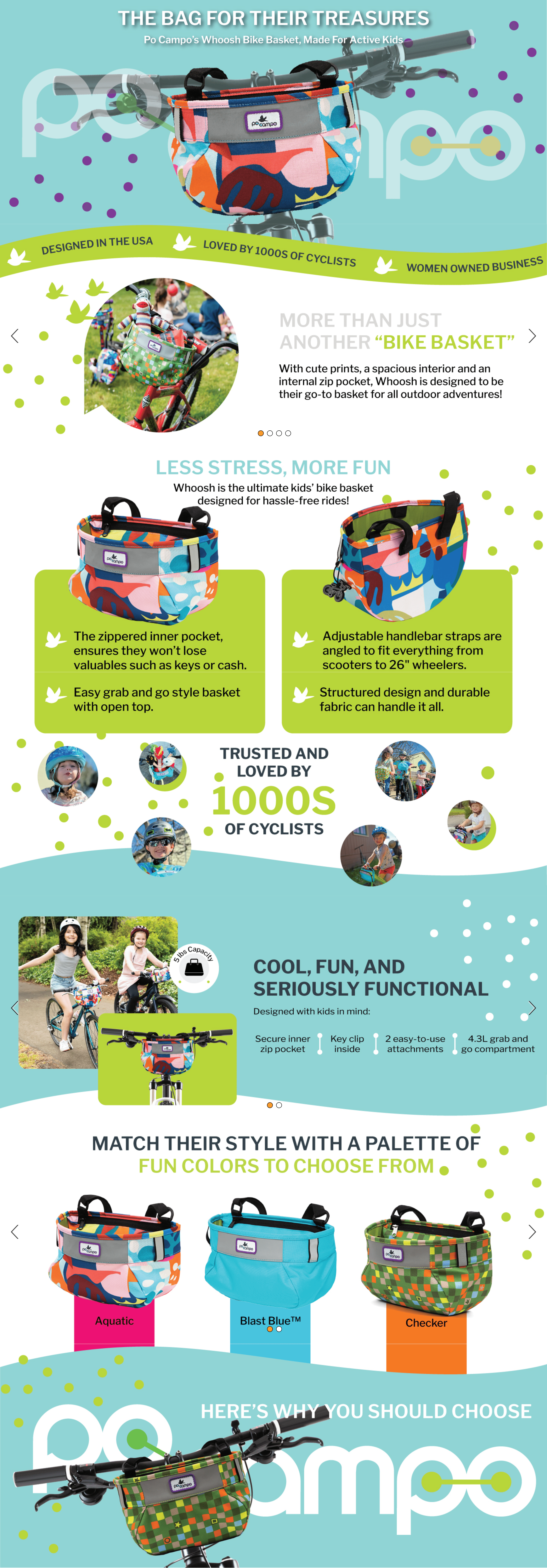 Premium A+ Content for Amazon.com : Po Campo Kids Bike Basket