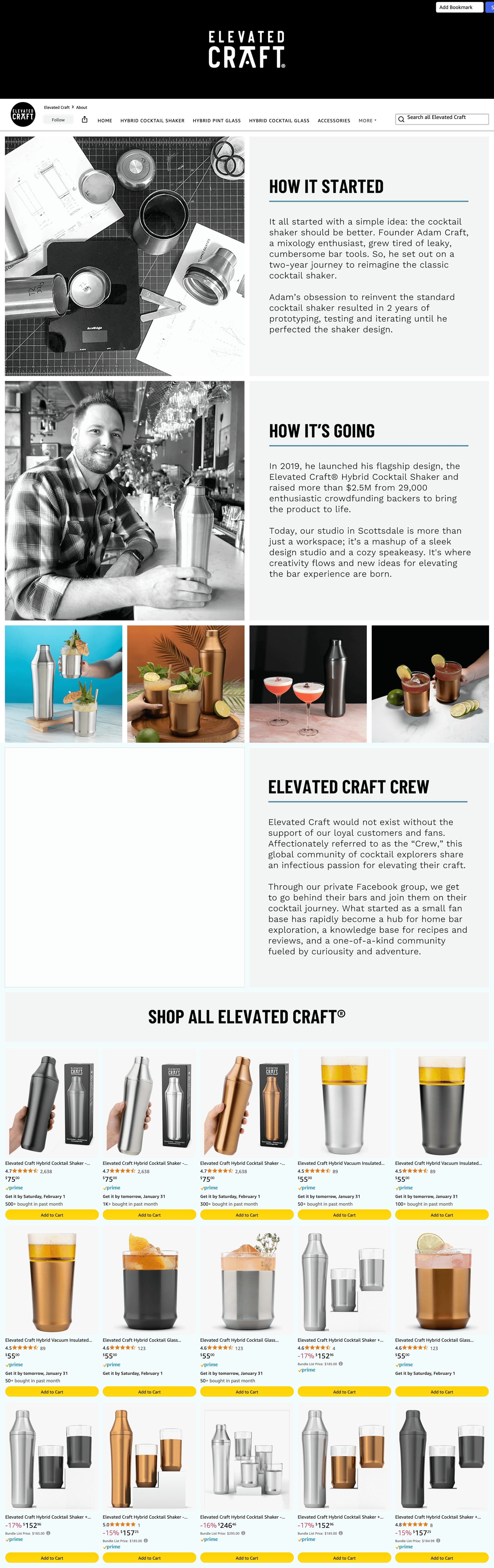 Brand Store for Amazon.com: Elevated Craft: About