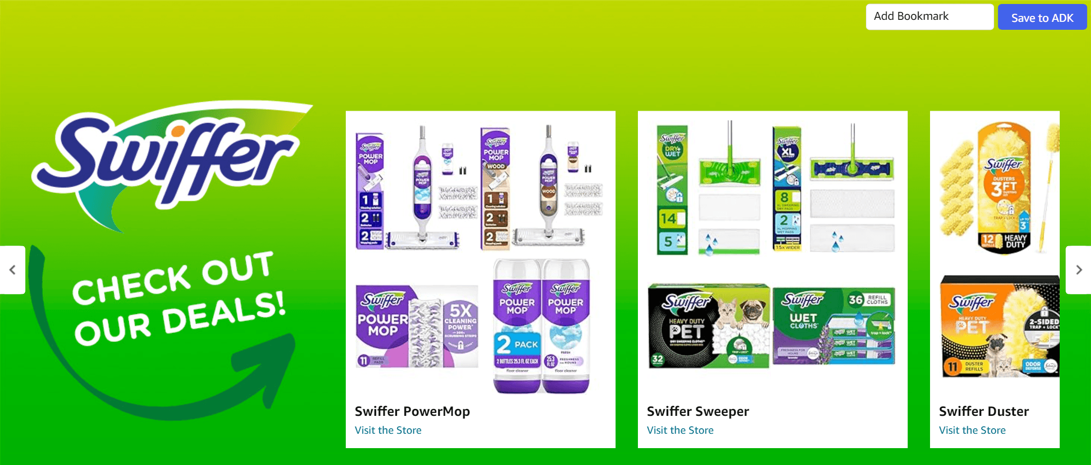 Brand Story for Amazon.com: Swiffer Sweeper 2-in-1 Dry + Wet Floor Mopping and Sweeping Kit