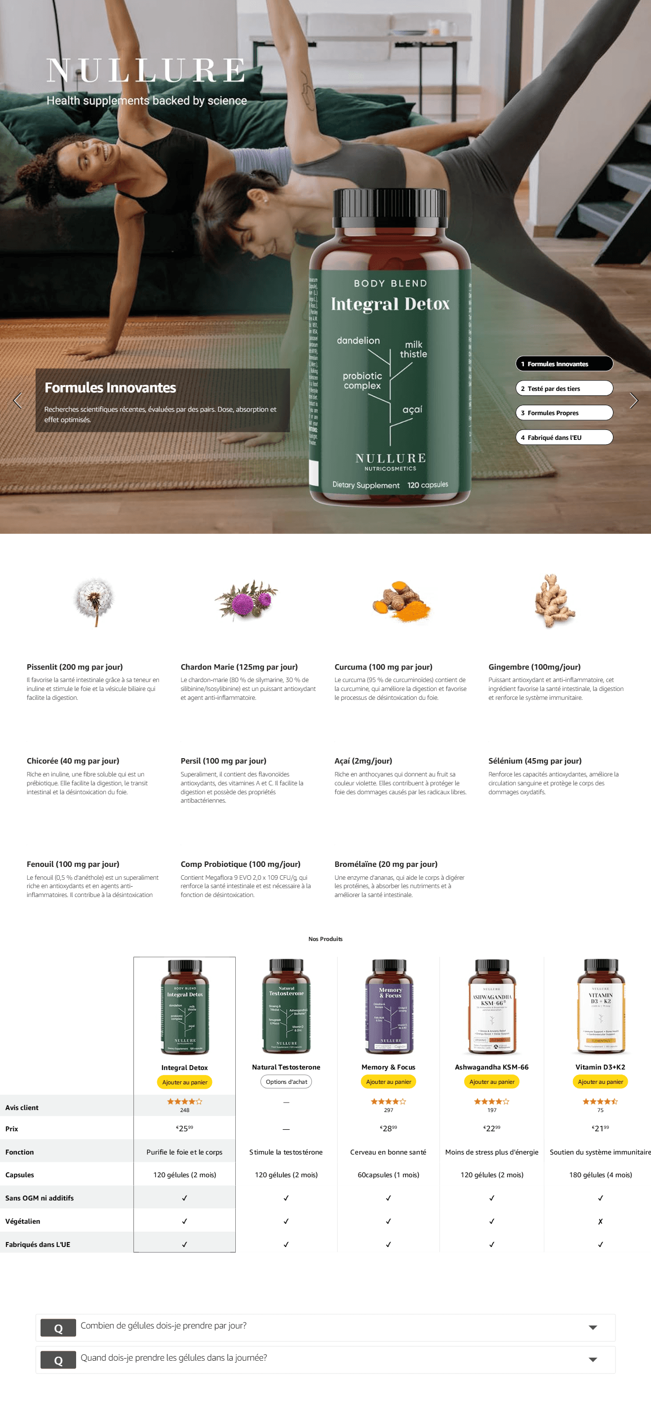 Premium A+ Content for Nullure Detox Foie Puissant et Rapide Naturel