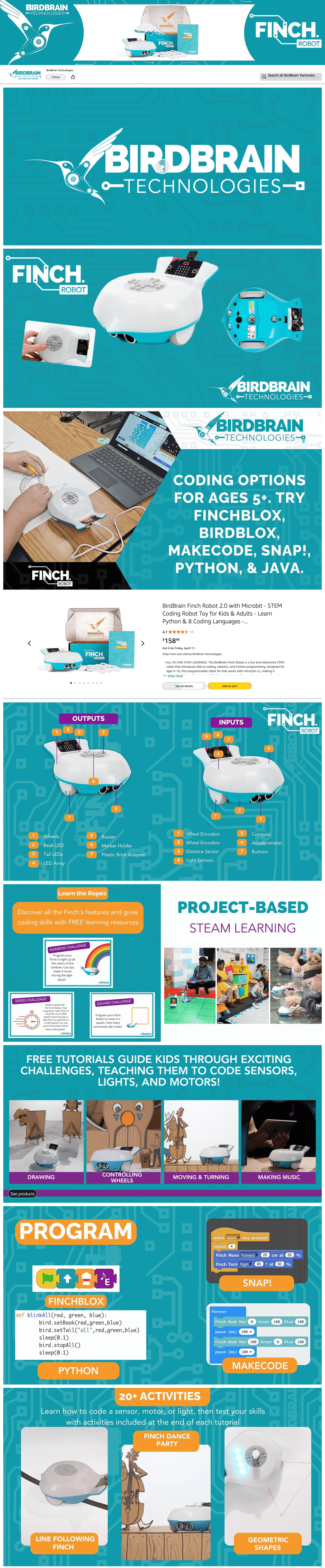 Brand Store for Amazon.com: BirdBrain Technologies