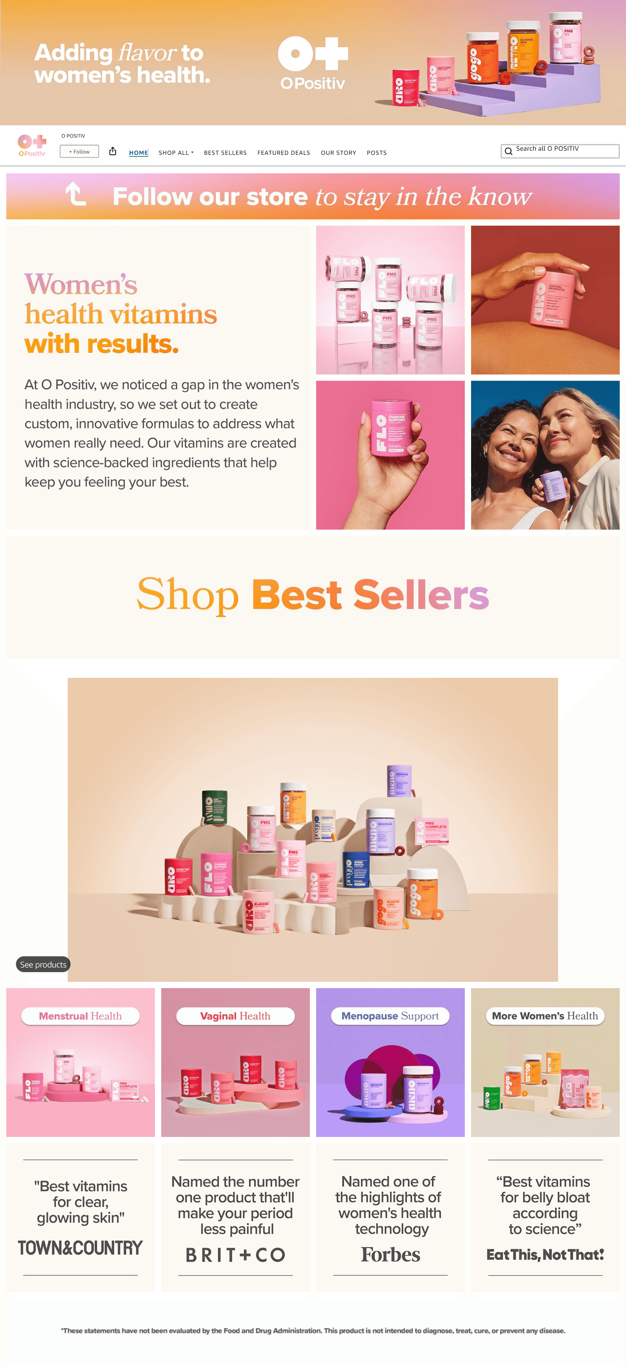 Brand Store for Amazon.com: O POSITIV