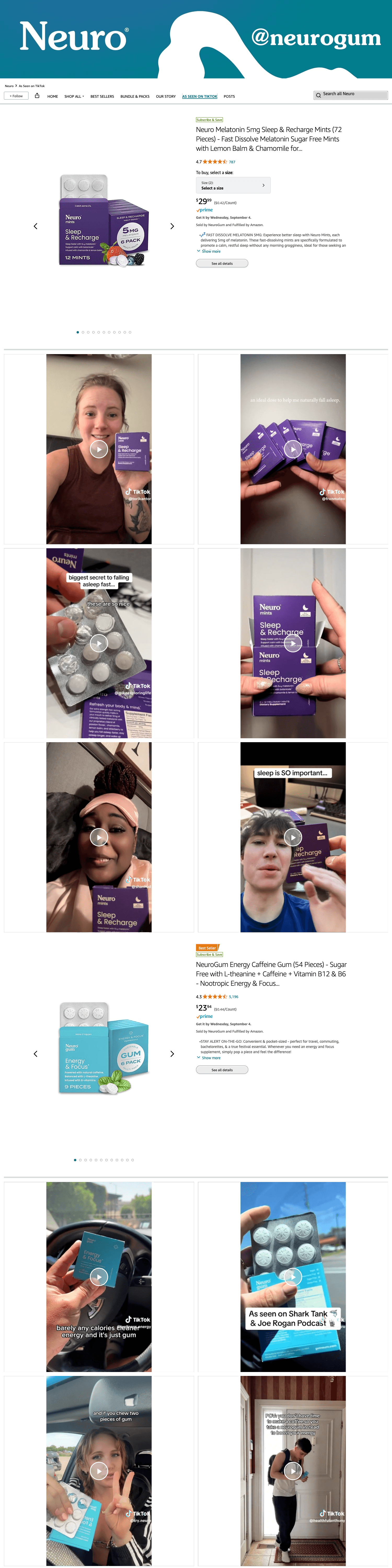 Brand Store for Amazon.com: Neuro: As Seen on TikTok