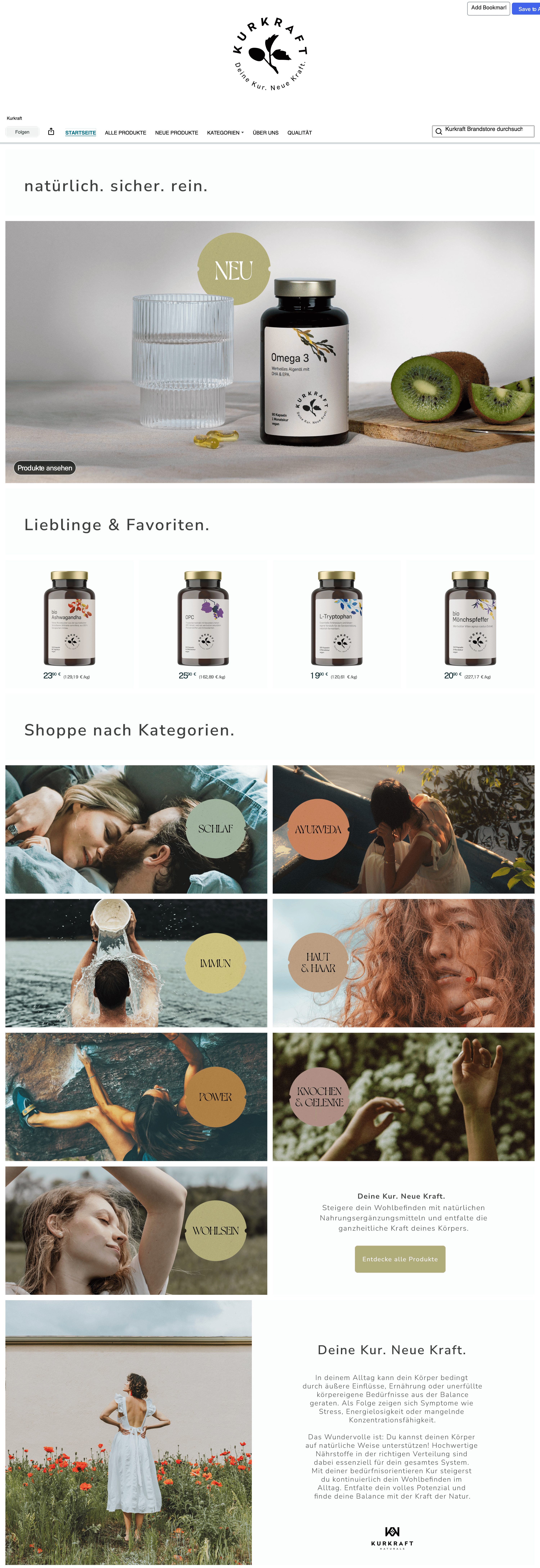 Brand Store for Amazon.de: Kurkraft
