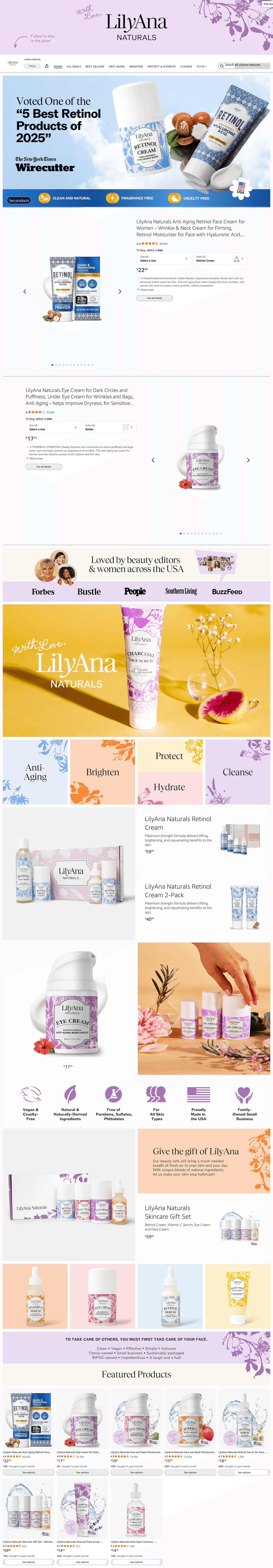 Brand Store for Amazon.com: LilyAna Naturals