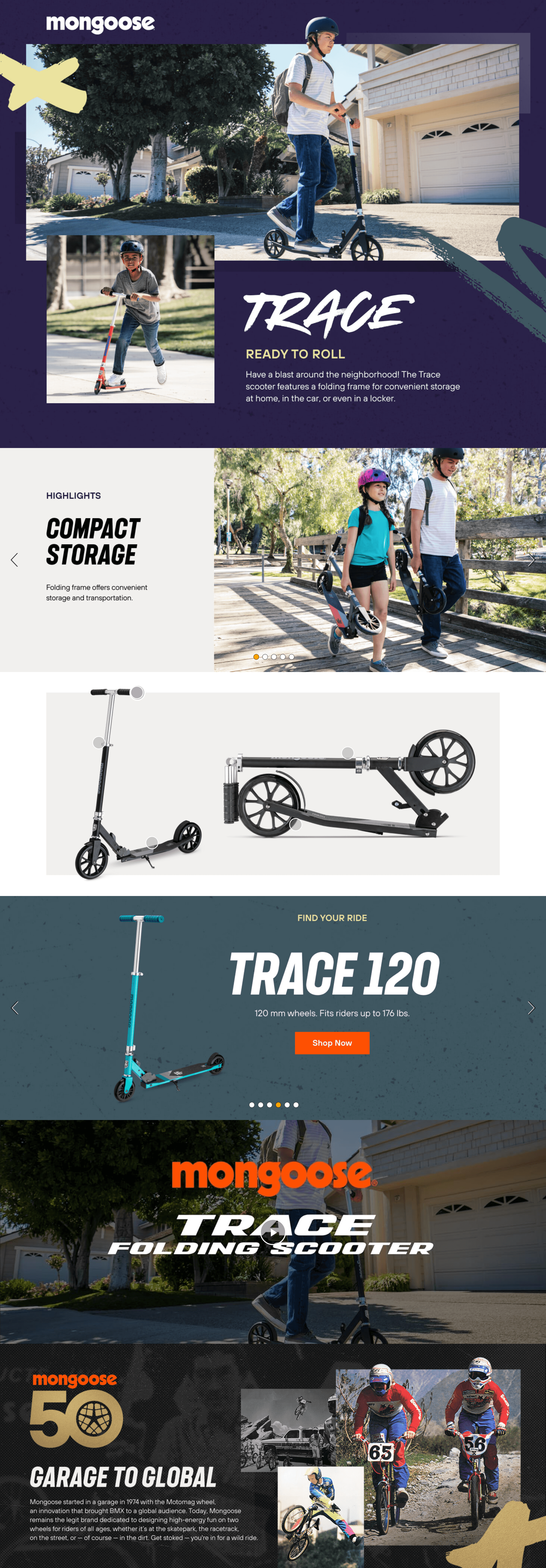 Premium A+ Content for Amazon.com : Mongoose Trace 200 Kick Scooter for Youth Adult Boys and Girls