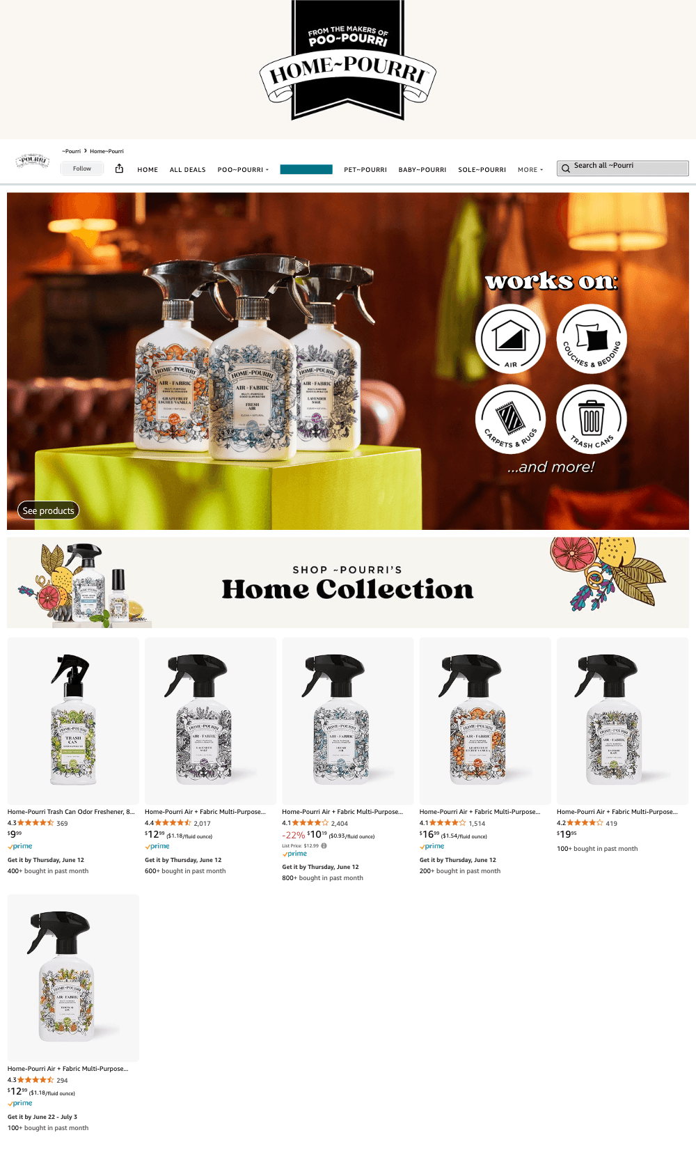 Brand Store for Amazon.com: ~Pourri: Home~Pourri