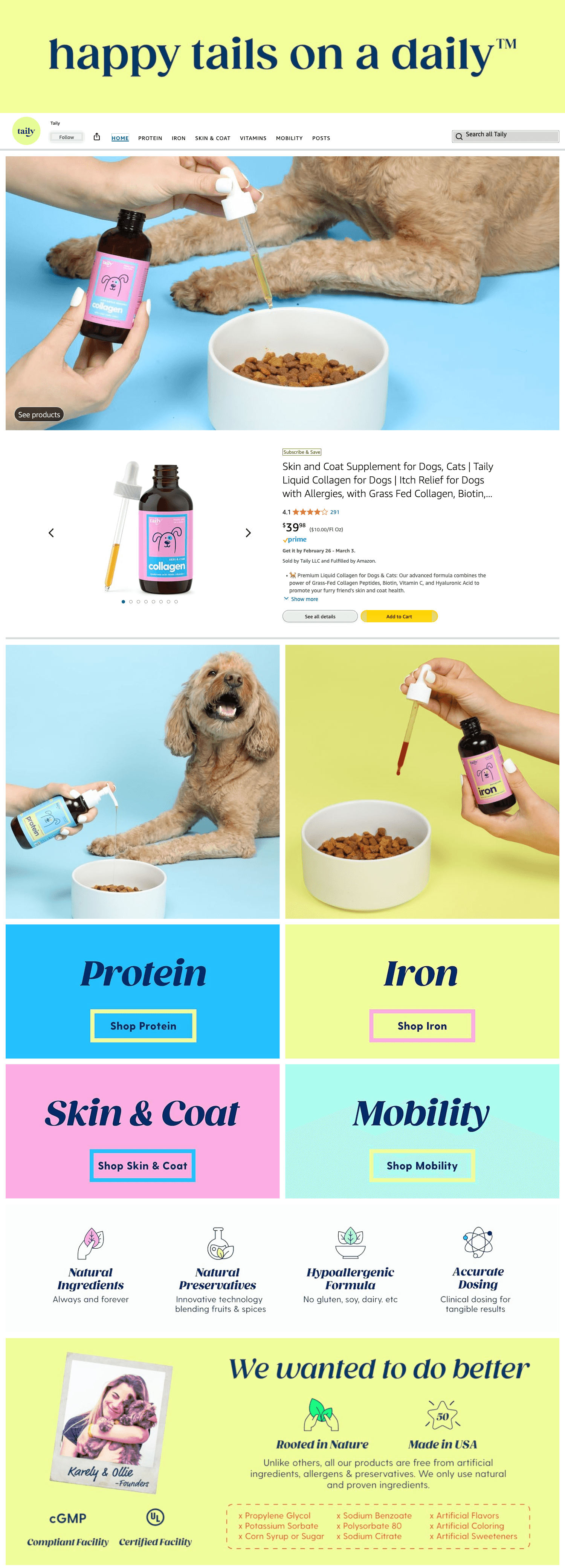 Brand Store for Amazon.com: Taily