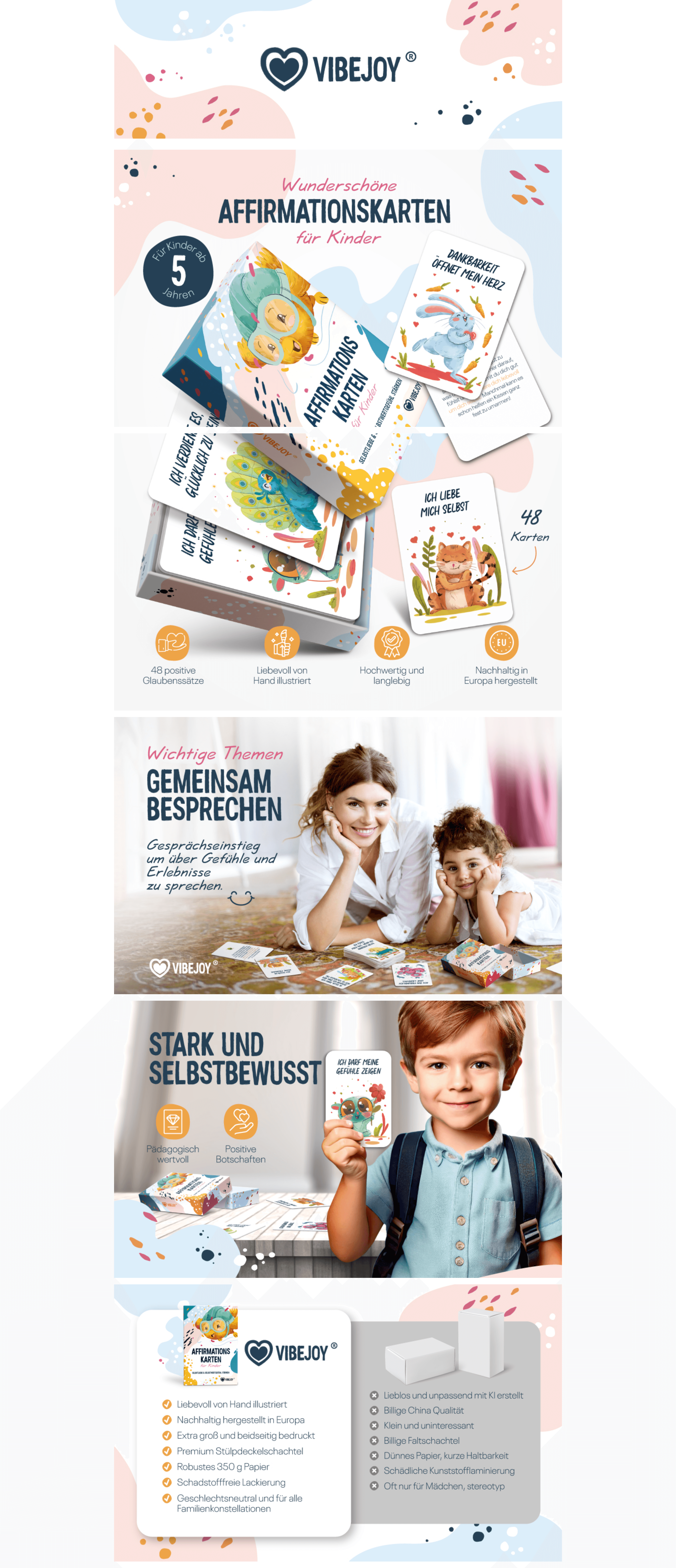 Premium A+ Content for Vibejoy® Affirmationskarten Kinder