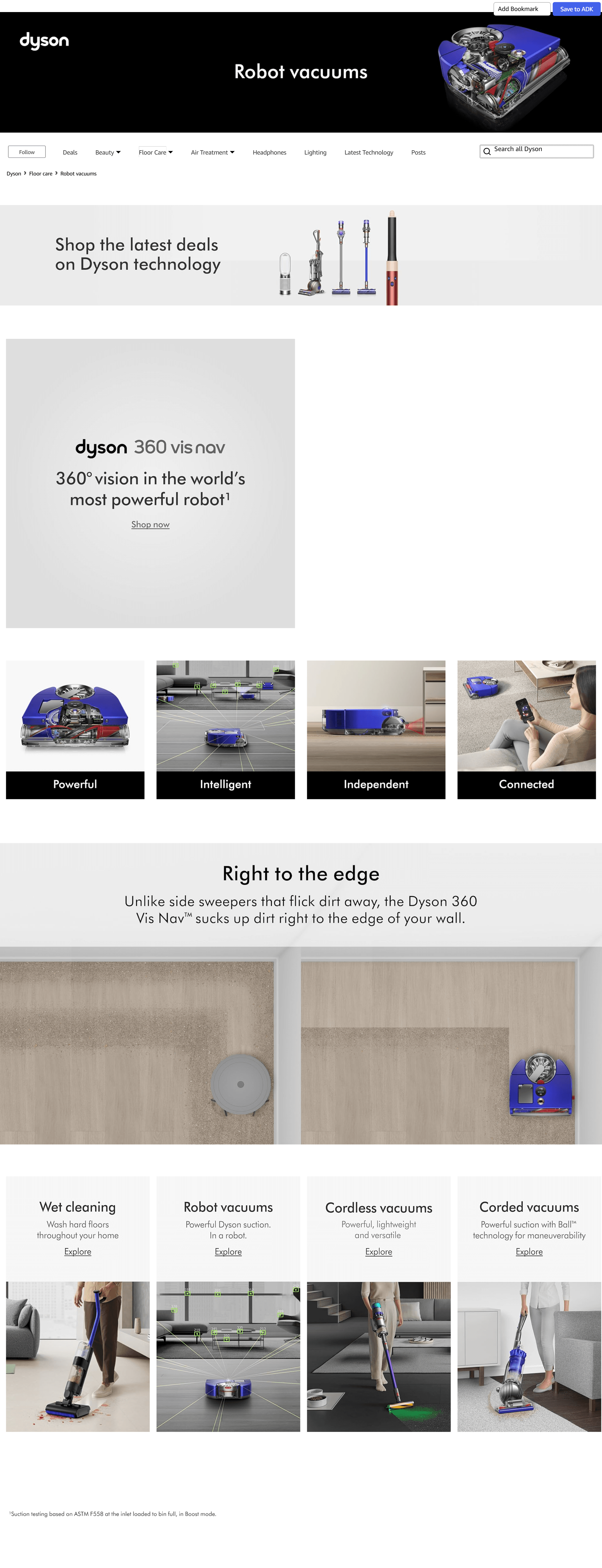 Brand Store for Amazon.com: Dyson: Robot vacuums