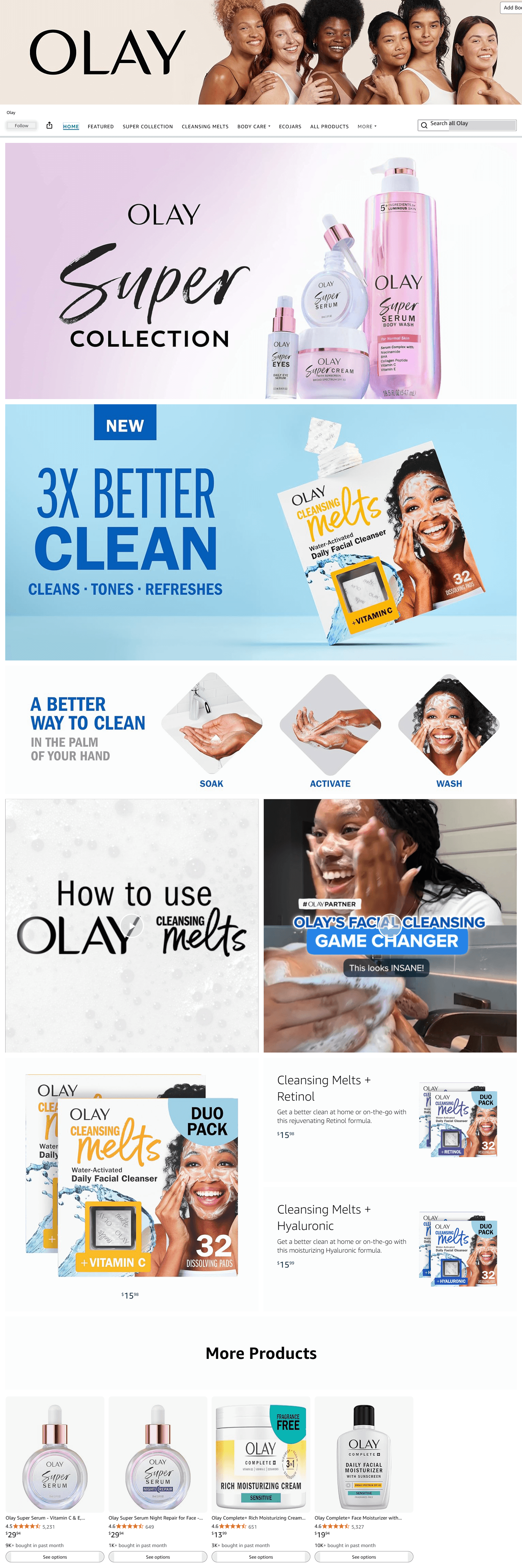 Brand Store for Amazon.com: Olay