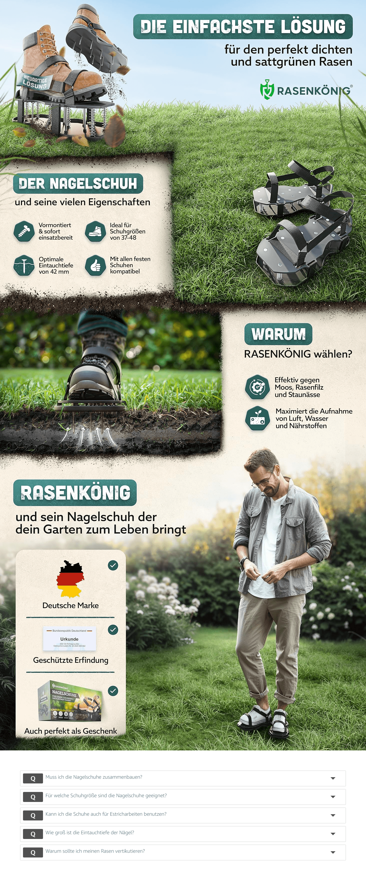 Premium A+ Content for RASENKÖNIG Nagelschuhe Pro