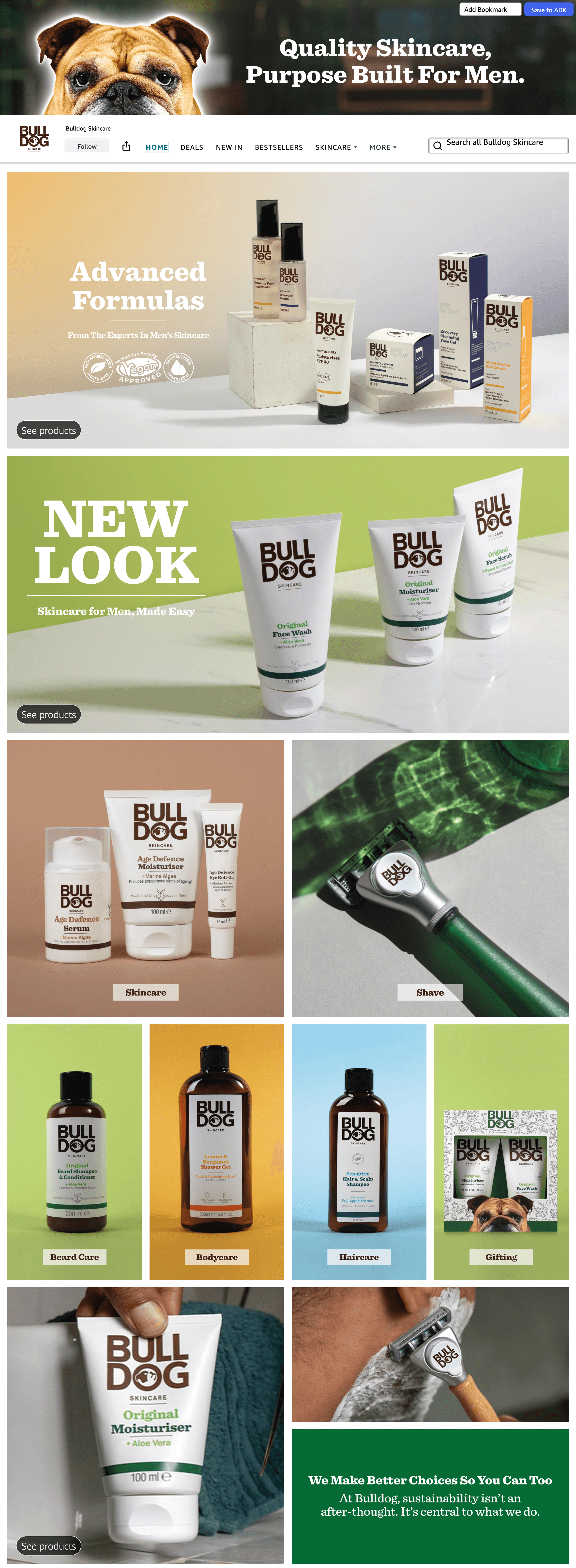 Brand Store for Amazon.co.uk: Bulldog Skincare