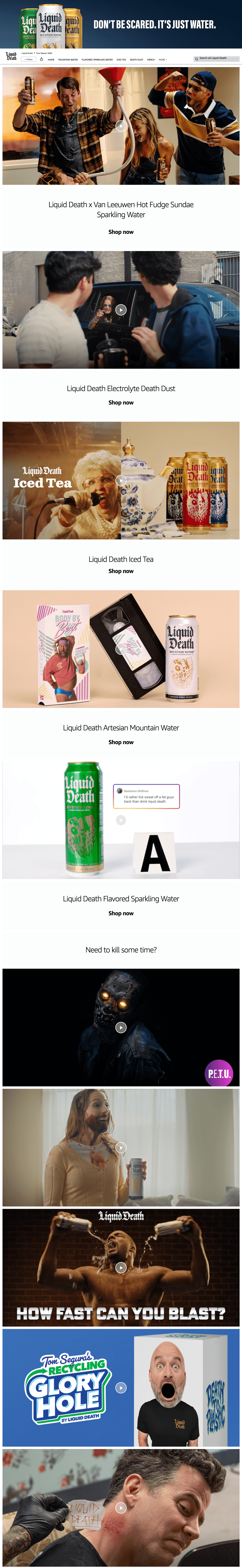 Brand Store for Amazon.com: Liquid Death: Time Waster 5000