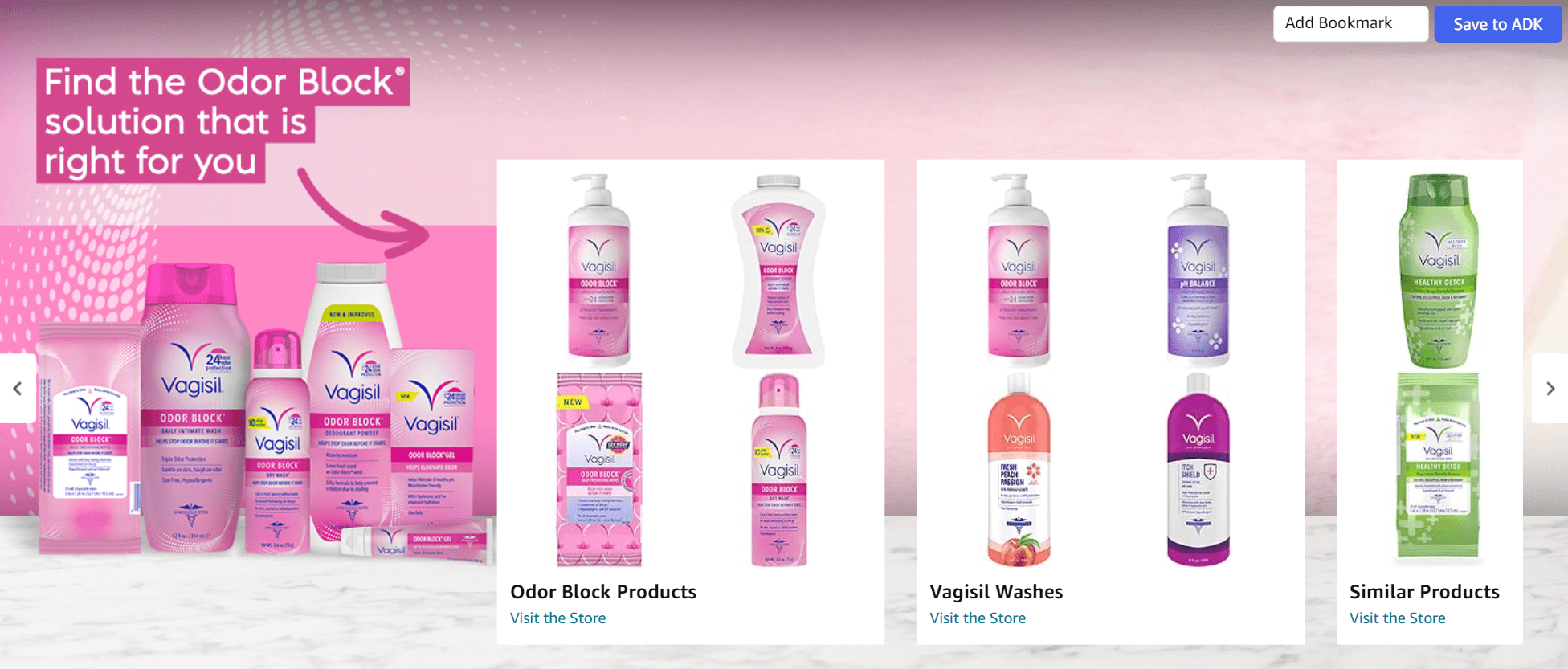 Brand Story for Amazon.com: Vagisil Feminine Wash for Intimate Area Hygiene