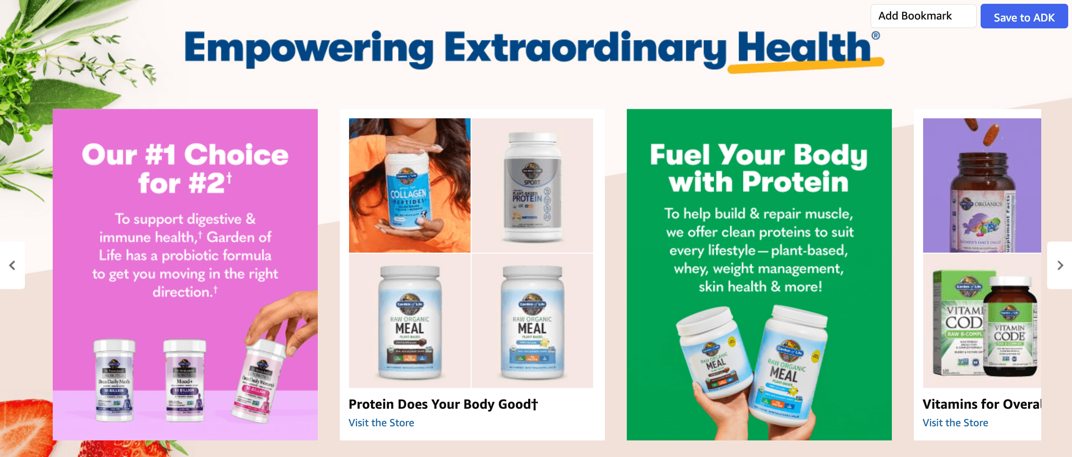 Brand Story for Amazon.com: Garden of Life SPORT Whey Protein Powder Vanilla.