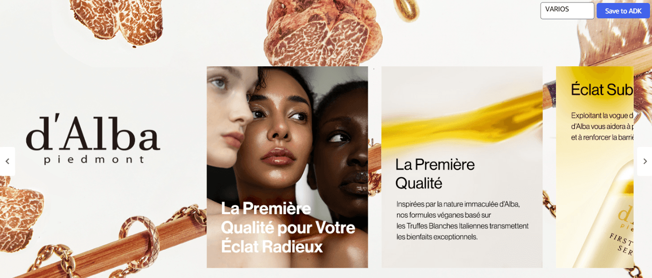 Brand Story for d'Alba Double Sérum et Crème à la Truffe Blanche Italienne