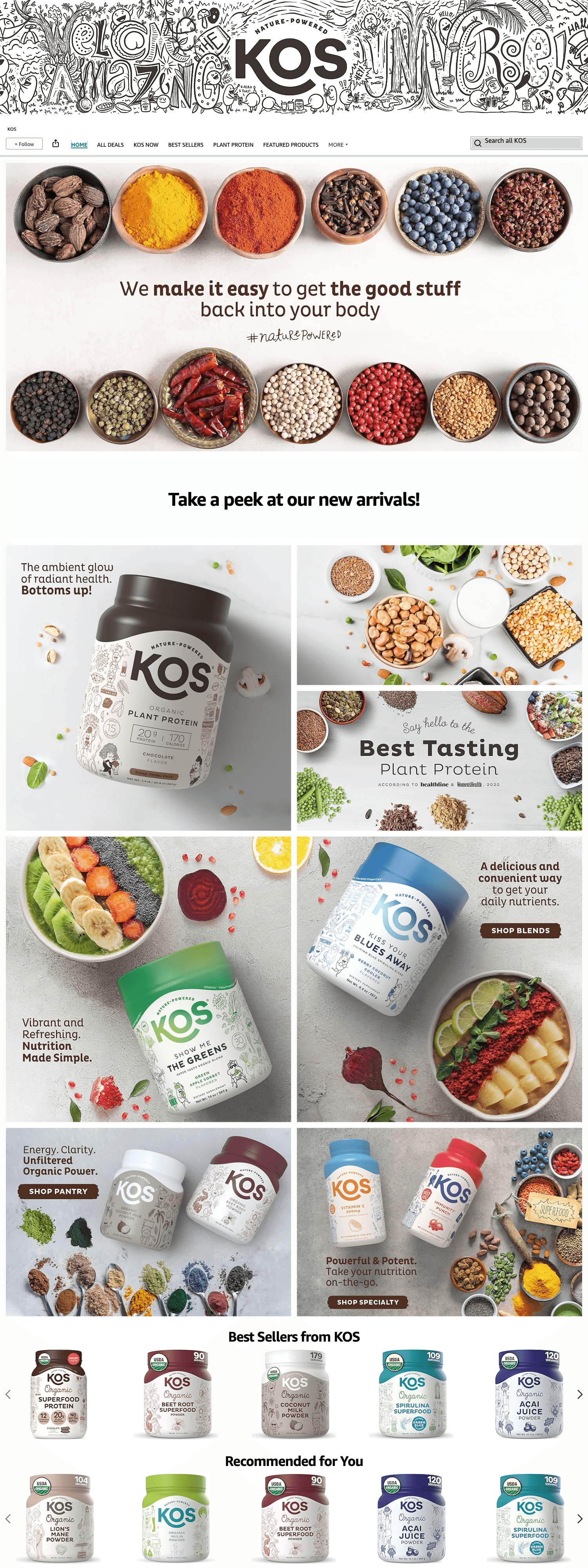 Brand Store for Amazon.com: KOS