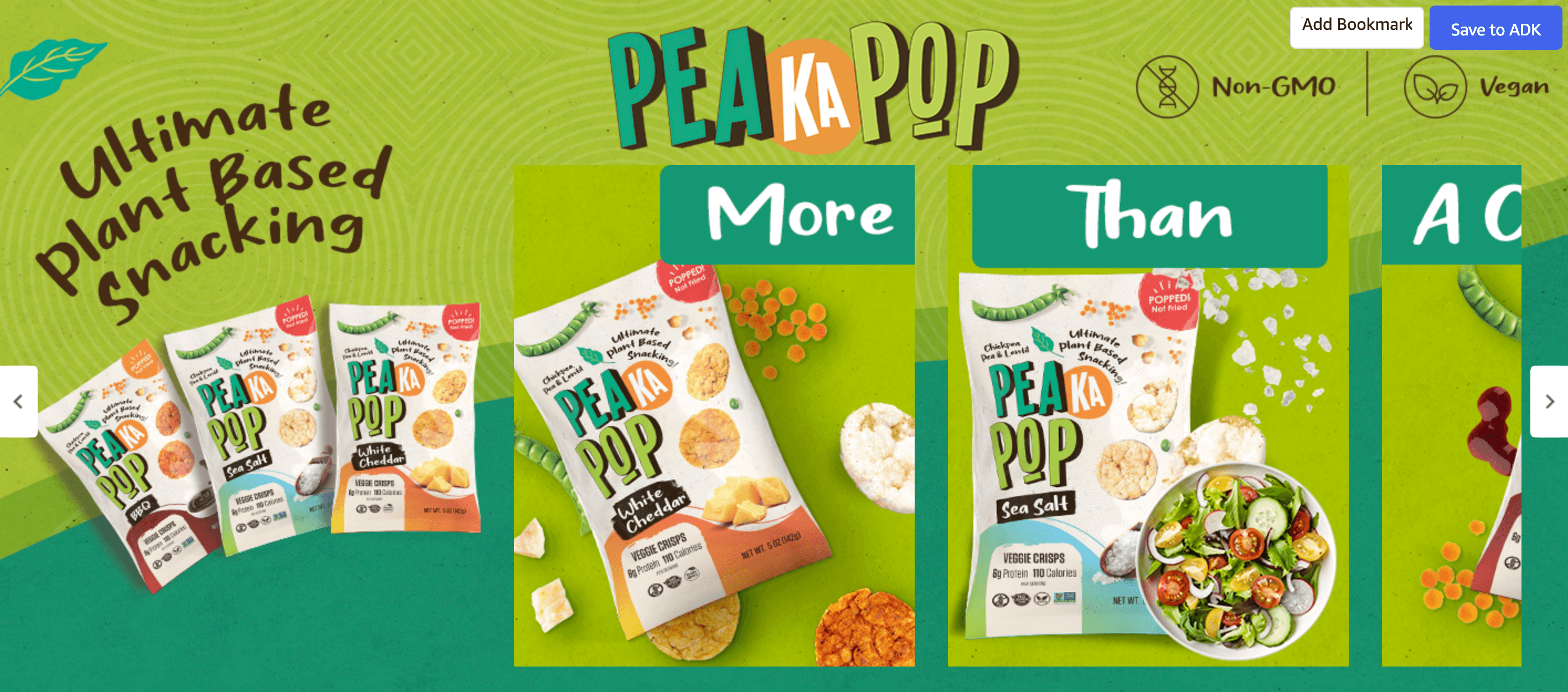 Brand Story for Amazon.com: PeaKaPop Veggie Chips