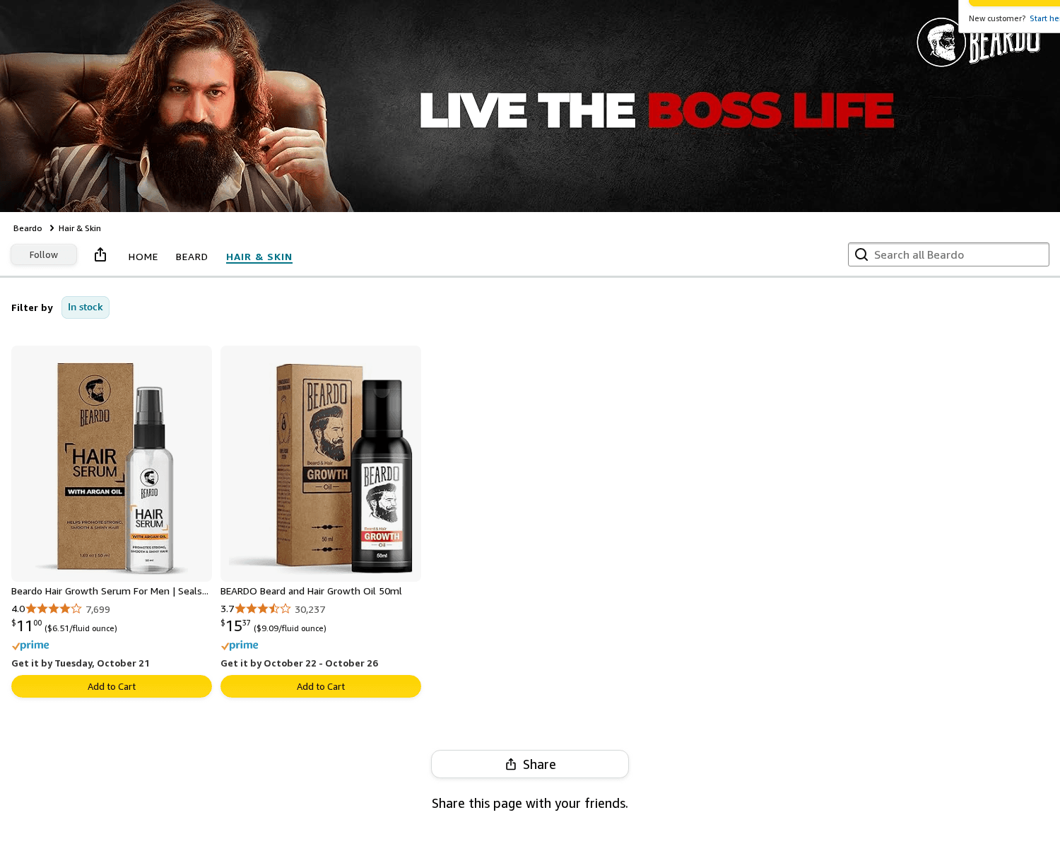 Brand Store for Beardo