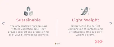 Highlights two distinct product benefits, reusability and lightness, in a segmented carousel panel to build a case for the product's value.