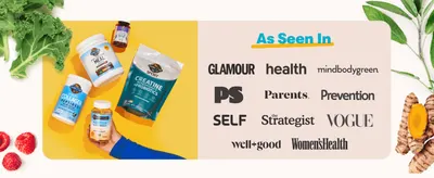 Shows well-known publication logos to give shoppers third-party credibility and reassurance.