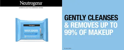 Tells shoppers the wipes gently cleanse and remove up to 99% of makeup, building confidence in cleansing performance. Puts a quantified removal rate front and center to prove effectiveness.