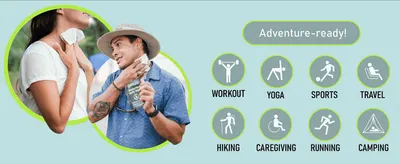 Shows the product fits many active lifestyle scenarios, reassuring shoppers of its versatility.