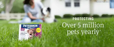 Uses a large trust-building number to reassure shoppers the brand is widely used and reliable. Pairs a warm outdoor lifestyle scene with the product to reinforce the protection claim.