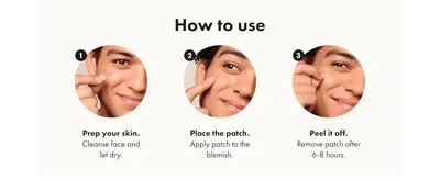 Shows shoppers exactly how to apply and remove the patch in three simple steps, reducing uncertainty about use.