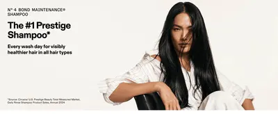 Builds trust by positioning the shampoo as the #1 prestige choice for visibly healthier hair on every wash day.