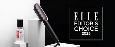 Shows an ELLE Editor's Choice 2025 award to build trust through recognized media endorsement.