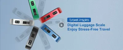 Introduces the brand and the luggage scale in several colors, with a video to build trust in stress-free travel.