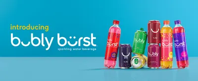 Introduces the new bubly burst product line and its packaging variety to build brand awareness.