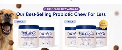 Shows the 2-pack and 3-pack bundle options so shoppers can pick a size and save on their best-selling chew.