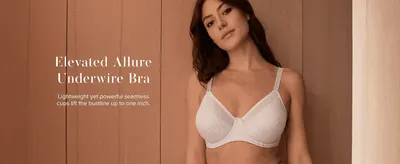 Introduces the bra by name and highlights its core benefit of lifting the bustline up to one inch.