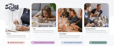 Shows the product suits multiple audiences and occasions - adults, kids, date nights, and group gatherings - to widen its appeal.