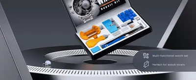 Shows the complete kit on display alongside two distinct benefit callouts to reassure shoppers of its usefulness and appeal.