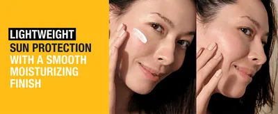 Shows the serum going on smoothly to reassure shoppers it feels light and leaves skin moisturized.
