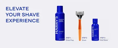 Walks shoppers through the shave prep, shave, and post-shave routine using the full Harry's product line.
