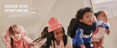 Introduces the Adidas Kids Sportswear line with an energetic lifestyle scene to build brand affinity.
