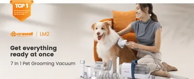 Builds trust by positioning oneisall as the top-selling pet grooming brand while introducing the all-in-one grooming vacuum. Reassures shoppers that every grooming tool they need comes ready in one…