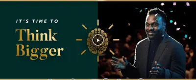 Builds an emotional, aspirational connection to the brand's mission through video and tagline messaging.