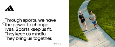 Shares adidas's belief in the power of sport, paired with runners outdoors, to connect emotionally with shoppers.