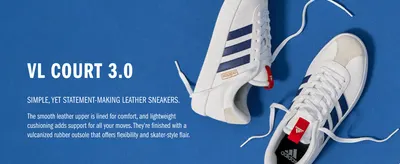 Introduces the shoe by name and describes its comfort, support and flexibility in one continuous scene to build overall appeal.