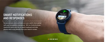 Shows shoppers they can stay connected on the go by receiving and responding to emails, texts and photos directly from the watch.