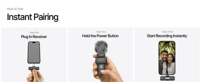 Walks shoppers through the simple 3-step setup process to reassure them the product is easy to start using.