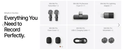 Lays out every accessory included in the package so shoppers know exactly what they receive with their purchase.