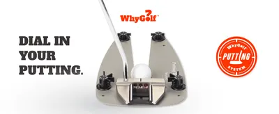 Introduces the product and its core promise of dialing in a golfer's putting stroke.