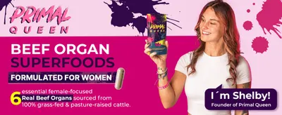 Introduces the founder to build trust in the brand behind the product. Communicates the core product claim that the supplement contains 6 real, female-focused beef organs from grass-fed,…